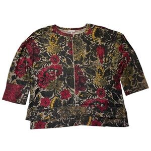 Habitat Multicolor Patterned Knit Top - Medium